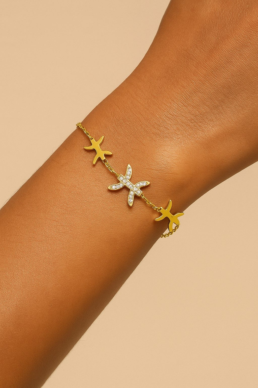 Bracelet Signe Poissons – Or & Argenté