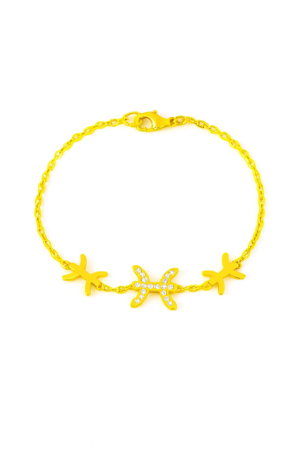 Bracelet Signe Poissons – Or & Argenté