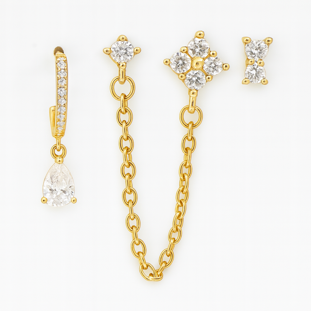 Boucles Chaîne Dorée