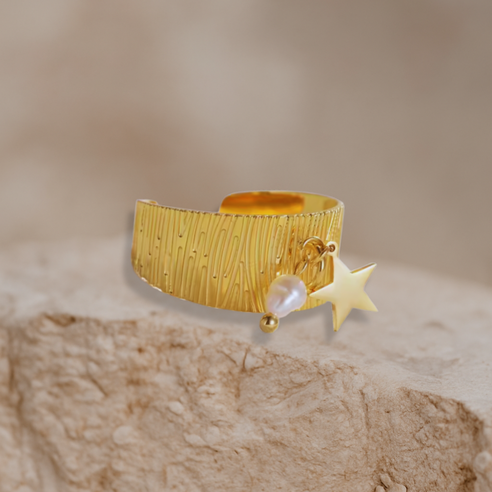 Bague Dorée Étoile