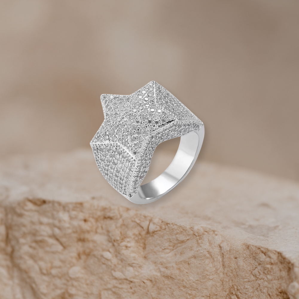 Bague Étoile Argentée