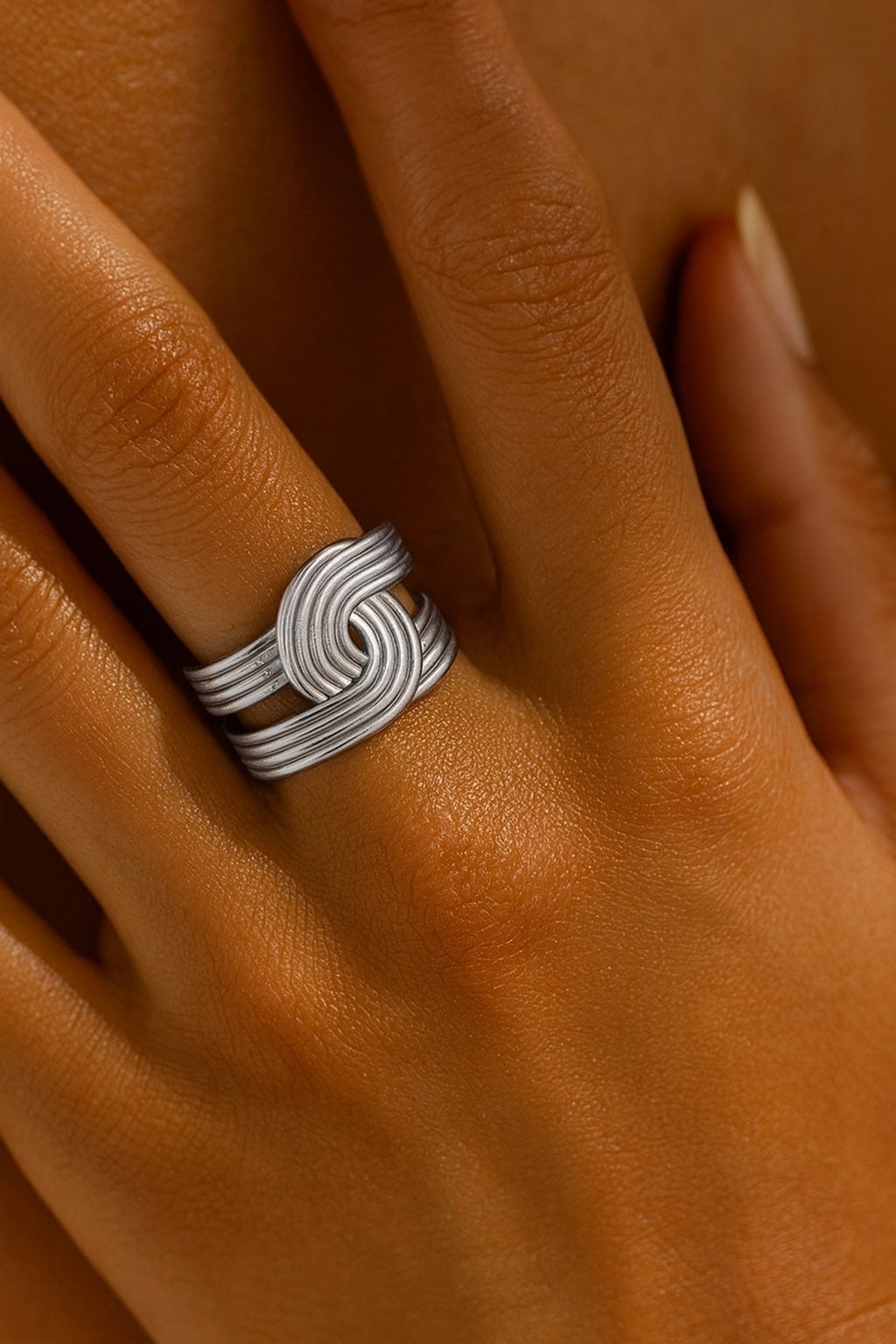 Bague Lien Éternel dorée & argentée